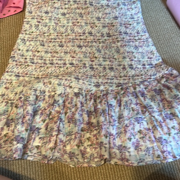 NWT LOVESHACKFANCY trevor dress in positano blue size large - Picture 11 of 16